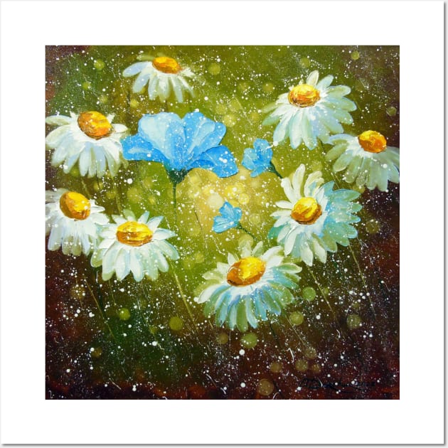 Daisies in the field Wall Art by OLHADARCHUKART